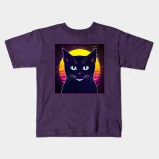 Retro Meow Kids T-Shirt